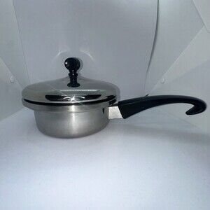 Vintage Seal-O-Matic Thermal Multi-Plex Stainless Steel Saucepan Lid USA 1 Qt.